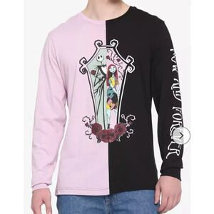 Our Universe The Nightmare Before Christmas Jack & Sally Split Long-Sleeve shirt